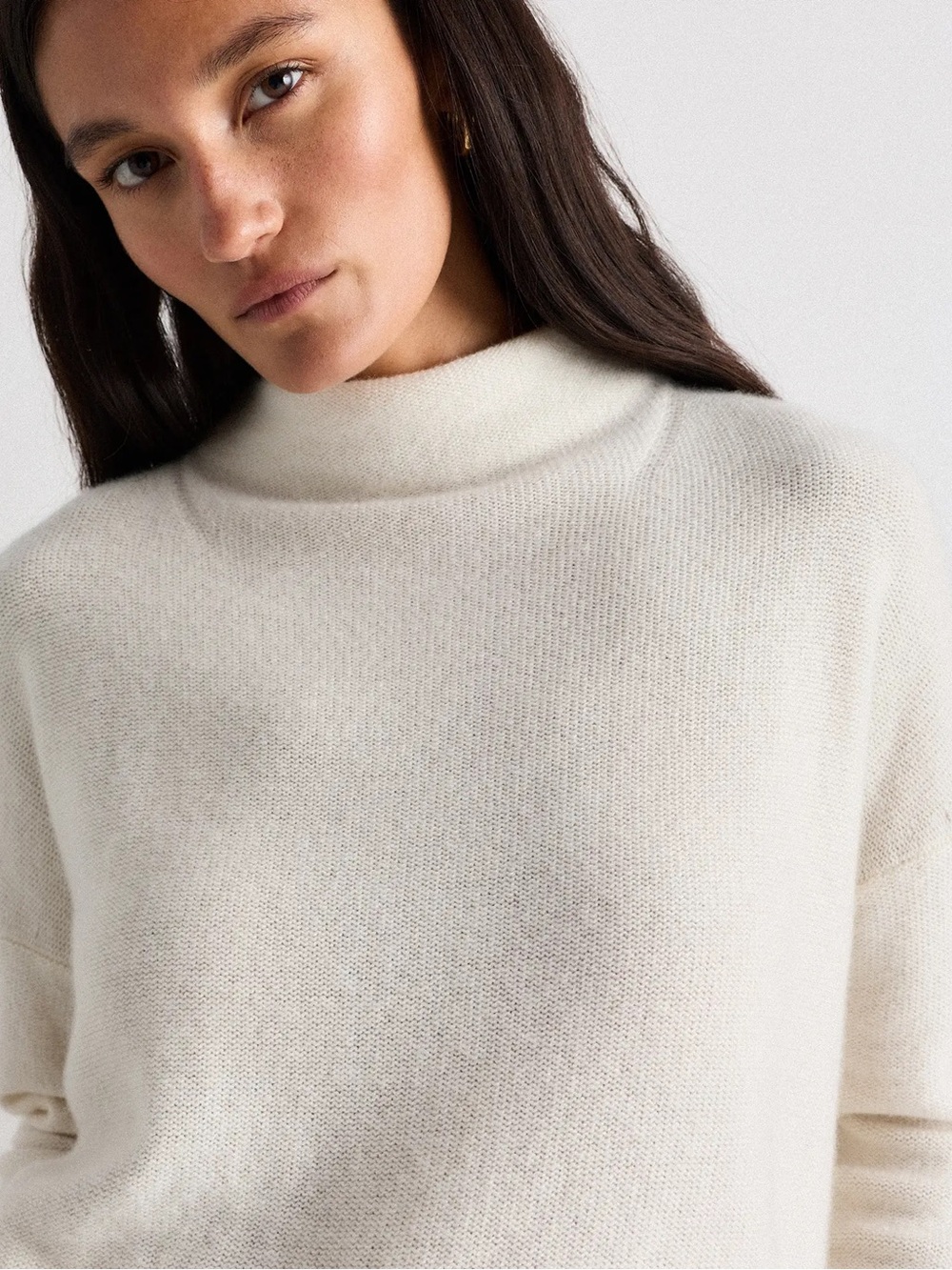 NWT Quince Mongolian Cashmere Funnel Neck Sweater